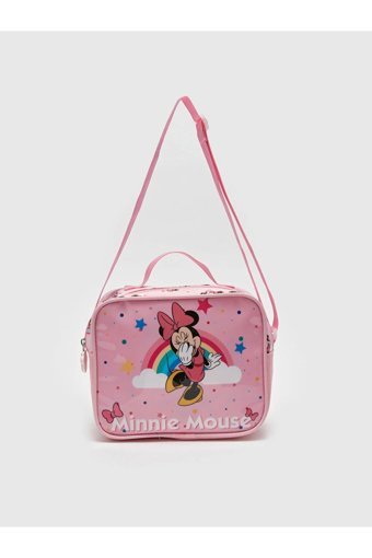 Lc Waikiki Baskılı Yıkanabilir Organik Minnie Mouse Pembe Beslenme Çantası