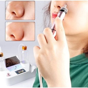 Carelle Tüm Ciltler İçin 8 Başlıklı Şarjlı Vakumlu Yüz Temizleme Cihazı Beyaz