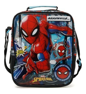 Frocx 48104 Baskılı Termoslu Spider Man Beyaz Beslenme Çantası