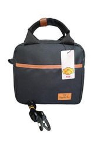 Mygeppetobag Düz Yıkanabilir Organik Siyah Beslenme Çantası