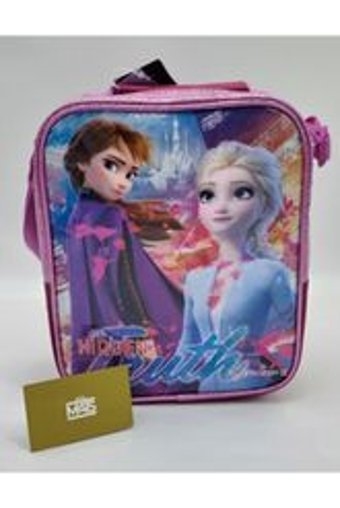 Mats Çanta Hidden Truth Termoslu Yıkanabilir Anna - Elsa Pembe Beslenme Çantası