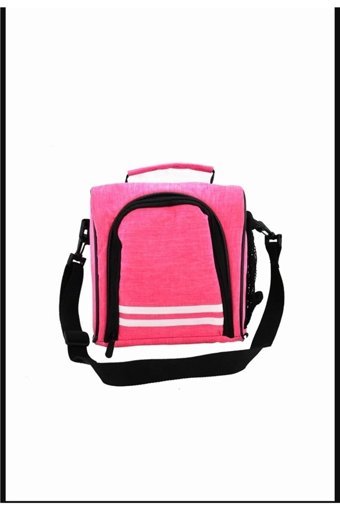 Northern Fashion Düz Termoslu Organik Pembe Beslenme Çantası