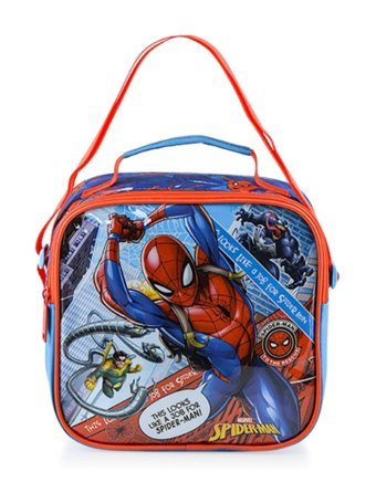 Mikro 48118 Düz Yıkanabilir Spider Man Çok Renkli Beslenme Çantası