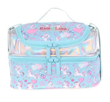 Kaukko Kids&Love Unicornlu Termoslu Çok Renkli Beslenme Çantası
