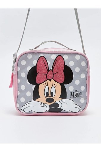 Lc Waikiki Baskılı Yıkanabilir Organik Minnie Mouse Lacivert Beslenme Çantası