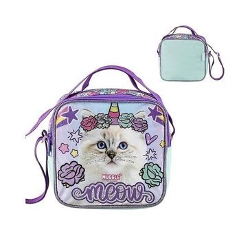 Muggle Pretty Cat Kedili Çok Renkli Beslenme Çantası