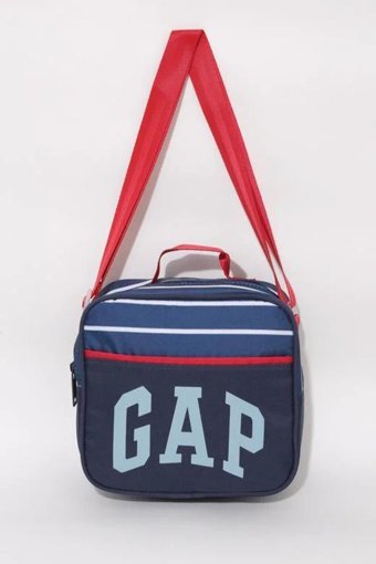 Gap 3360 Logolu Yıkanabilir Organik Lacivert Beslenme Çantası