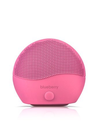 Blueberry Sonic Tüm Ciltler İçin 1 Başlıklı Silikon Şarjlı Titreşimli Yüz Temizleme Cihazı Pembe