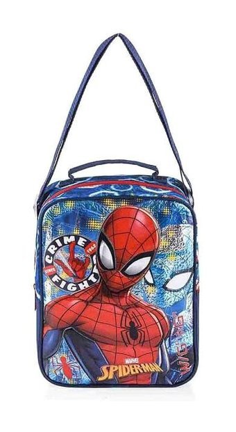 Nohar 41323 Geometrik Yıkanabilir Organik Spider Man Çok Renkli Beslenme Çantası