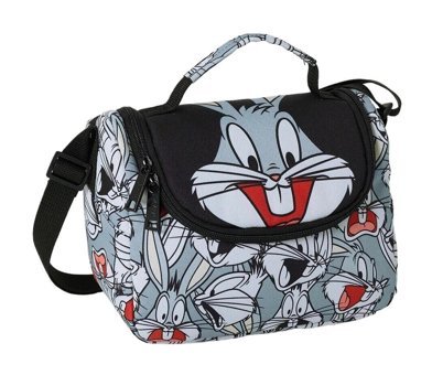 Obm 2141 Baskılı Bugs Bunny Siyah Beslenme Çantası