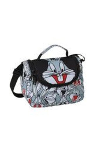 Obm 2141 Baskılı Bugs Bunny Siyah Beslenme Çantası