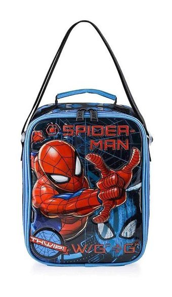 Ottonya 48088 Yıkanabilir Organik Spider Man Lacivert Beslenme Çantası