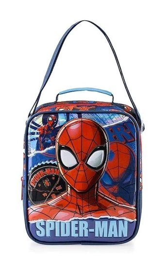 Ottonya 48095 Yıkanabilir Organik Spider Man Çok Renkli Beslenme Çantası