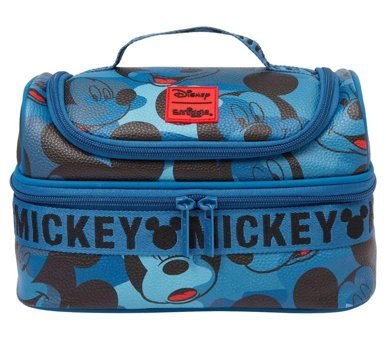 Smiggle Lisanslı Yıkanabilir Organik Mickey Mouse Mavi Beslenme Çantası