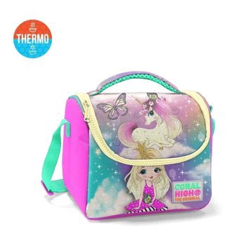 Yaygan Çanta 11733 Unicornlu Termoslu Pembe Beslenme Çantası