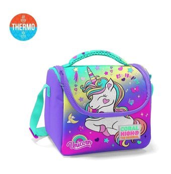 Emre Tuval 11729 Unicornlu Termoslu Yeşil Beslenme Çantası