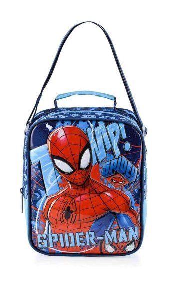 Ottonya 48091 Yıkanabilir Organik Spider Man Çok Renkli Beslenme Çantası