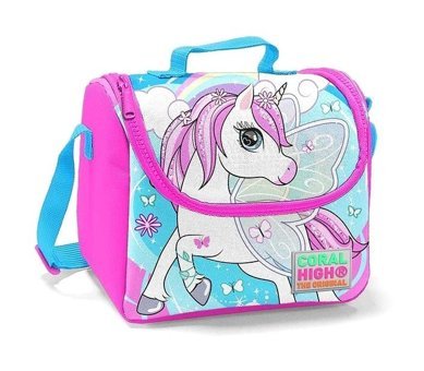 Yaygan Çanta 22711 Unicornlu Termoslu Lacivert Beslenme Çantası