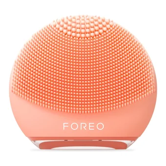 Foreo Luna 4 Go Tüm Ciltler İçin 1 Başlıklı Fırçalı Silikon Şarjlı Titreşimli Yüz Temizleme Cihazı Turuncu