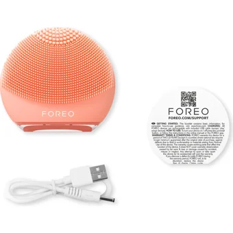 Foreo Luna 4 Go Tüm Ciltler İçin 1 Başlıklı Fırçalı Silikon Şarjlı Titreşimli Yüz Temizleme Cihazı Turuncu