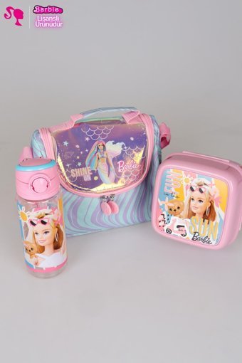 Dekomus Yıkanabilir Organik Barbie Çok Renkli Beslenme Çantası