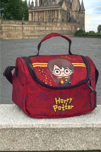 Obm Lisanslı Termoslu Harry Potter Bordo Beslenme Çantası