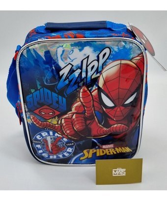 Mats Çanta Spidey Zzıpp Termoslu Spider Man Mavi Beslenme Çantası