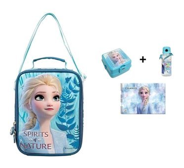 Frocx Suluklu Yıkanabilir Anna - Elsa Çok Renkli Beslenme Çantası