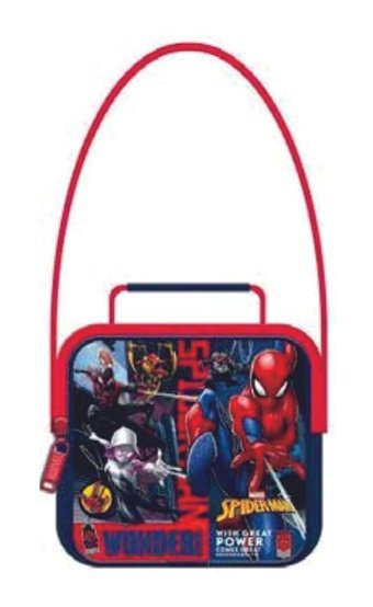 Mikro Baskılı Spider Man Kırmızı Beslenme Çantası