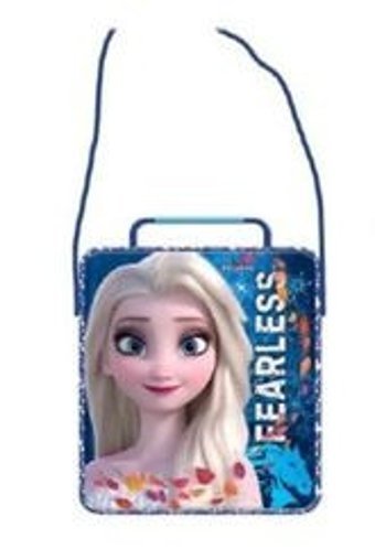 Frocx Fearless-48016 3 Boyutlu Yıkanabilir Anna - Elsa Çok Renkli Beslenme Çantası