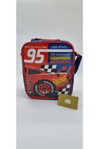 Mats Çanta Lisanslı Termoslu Organik Şimşek Mcqueen Kırmızı Beslenme Çantası
