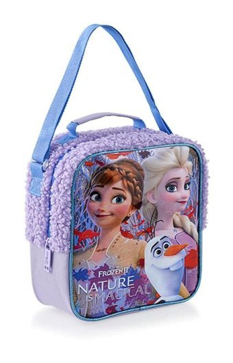 Hedyex Due Magical 48012 Baskılı Termoslu Anna - Elsa Çok Renkli Beslenme Çantası