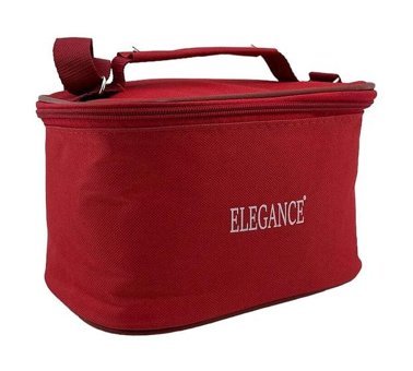 Elegance Düz Termoslu Kırmızı Beslenme Çantası