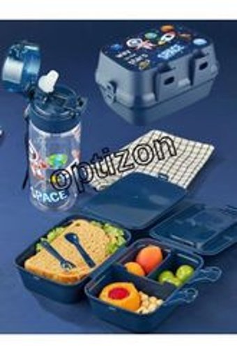 Optizon Suluklu Yıkanabilir Mavi Beslenme Çantası