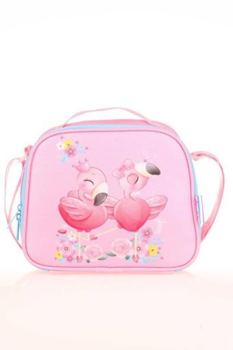 Kaukko L-7197 Yıkanabilir Organik Pembe Beslenme Çantası