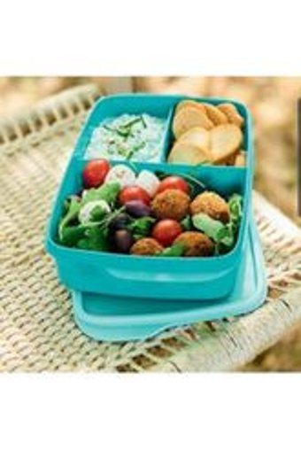 Tupperware Baskılı Çok Renkli Beslenme Çantası