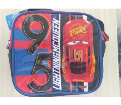 Şahin 5064 Baskılı Şimşek Mcqueen Mavi Beslenme Çantası