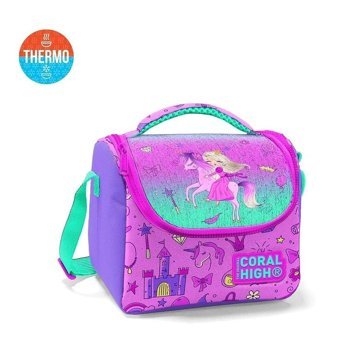 Yaygan Çanta 11863 Unicornlu Termoslu Lacivert Beslenme Çantası