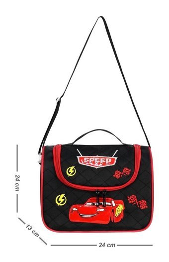 Waddell 1011 Arabalı Termoslu Şimşek Mcqueen Bordo Beslenme Çantası