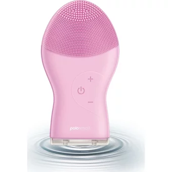 Polosmart Psc10 Tüm Ciltler İçin 1 Başlıklı Fırçalı Silikon Şarjlı Titreşimli Yüz Temizleme Cihazı Pembe