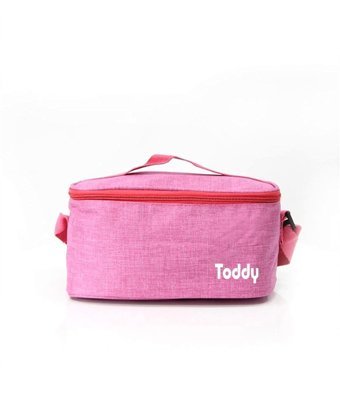 Toddy Düz Termoslu Yıkanabilir Pembe Beslenme Çantası