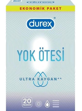 Durex Yok Ötesi Ultra Kaygan İnce Prezervatif 20x1 Adet