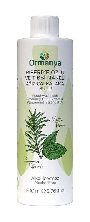 Ormanya Florürsüz Nane Aromalı 200 ml Ağız Gargarası