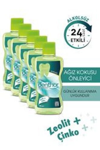 Denthor Alkolsüz Çinko Aromalı 400x5 ml Ağız Gargarası