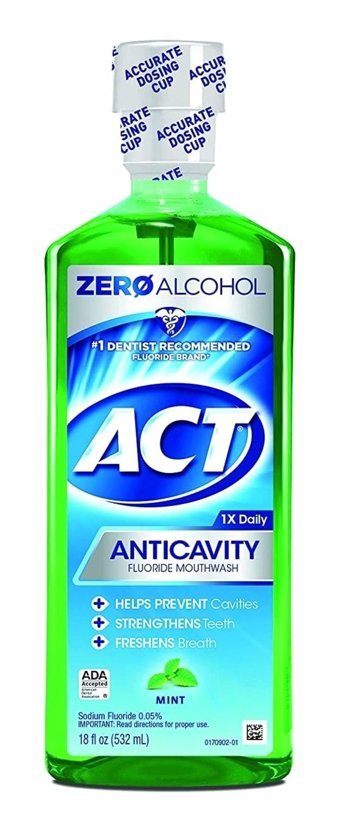 Act Anticavity Alkolsüz Florürlü Nane Aromalı 532 ml Ağız Gargarası