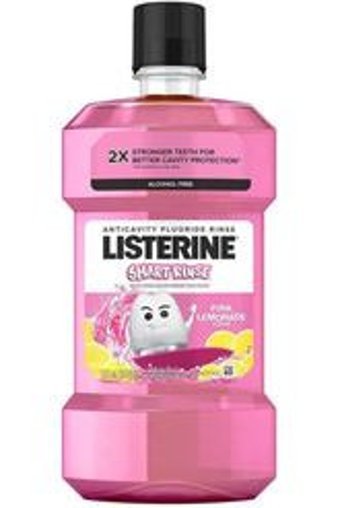 Listerine Smart Rinse Alkolsüz Florürlü Limon Aromalı 500 ml Ağız Gargarası