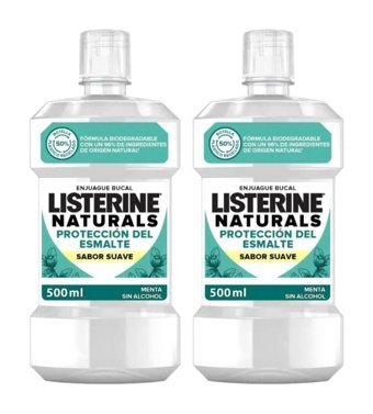 Listerine Naturals Alkolsüz Nane Aromalı 500x2 ml Ağız Gargarası