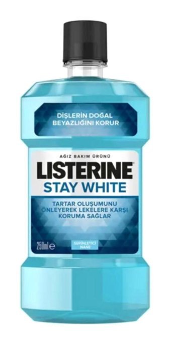 Listerine Stay White Nane Aromalı 250 ml Ağız Gargarası