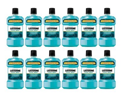 Listerine Cool Mint Nane Aromalı 1 ltx12 ml Ağız Gargarası