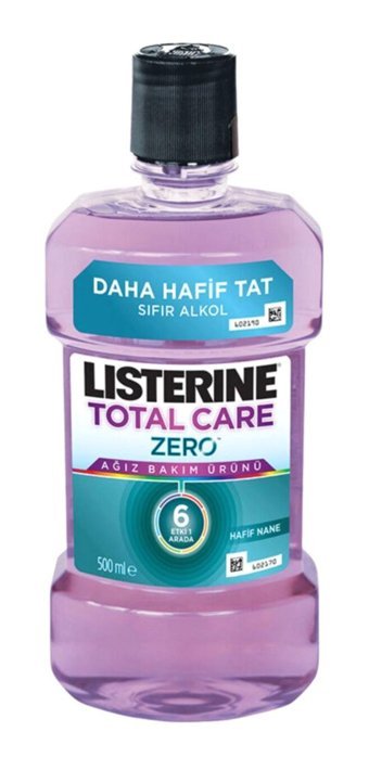 Listerine Total Care Alkolsüz Florürlü Nane Aromalı 500 ml Ağız Gargarası